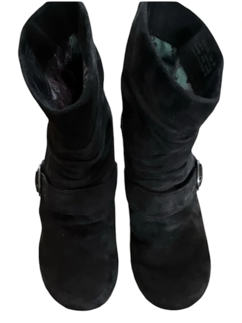 Dansko Y2K Black Suede Studded Ankle Bootie with Buckle 38